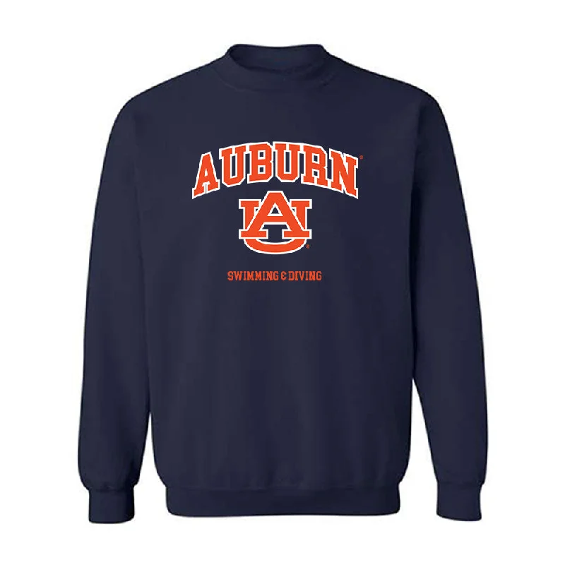 Auburn - NCAA Women's Swimming & Diving : Abby Gibbons - Crewneck Sweatshirt Generic Shersey Hoodie with Metallic Shiny Futuristic