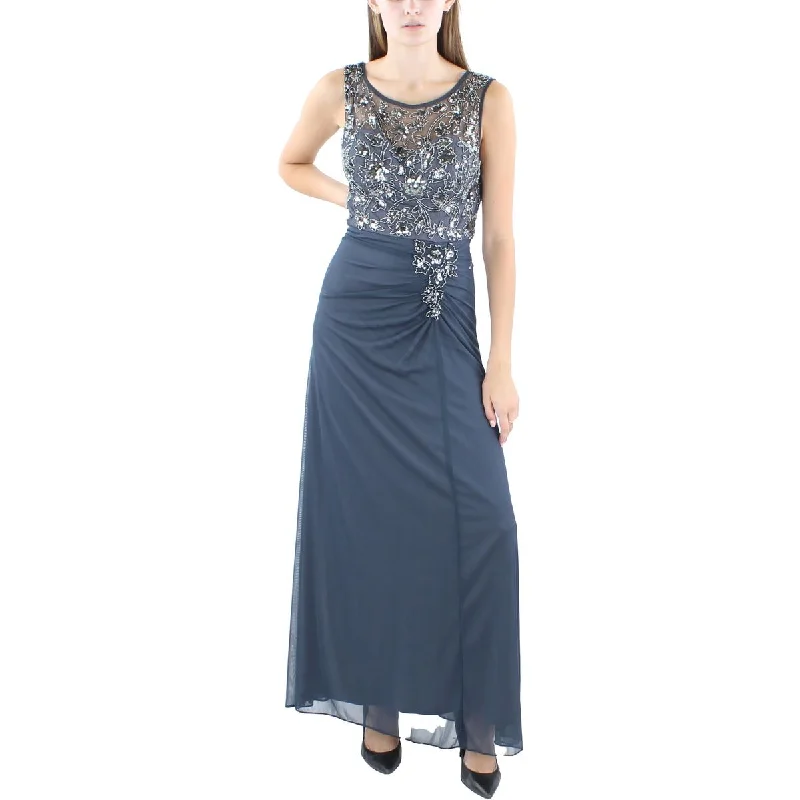 Womens Embellished Polyester Evening Dress Tunics Summer linen