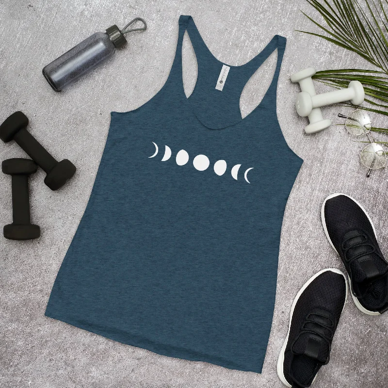 Moon Phases Tank baby blue tank