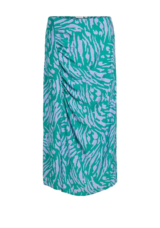 Vila Dogma Print Midi Skirt, Alhambra linen skirt airy