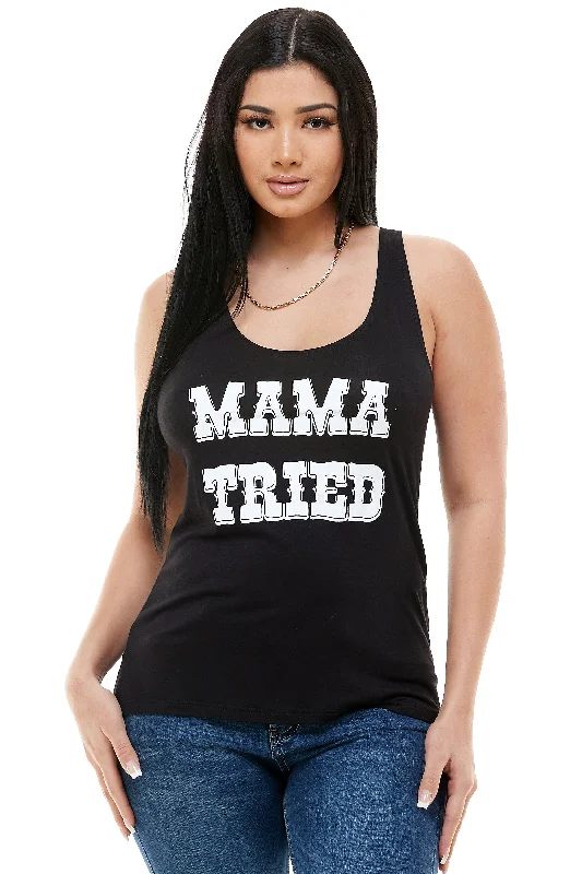 MAMA TRIED TANK TOP flirty tank top