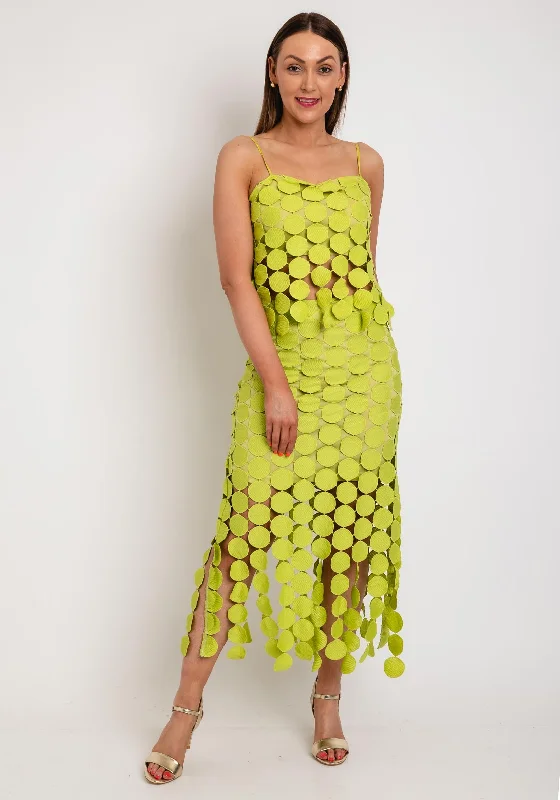 The Sofia Collection Embroidered Disc Skirt, Green summer skirt style