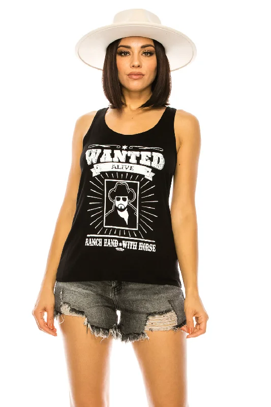 WANTED RANCH HAND TANK TOP vintage tank top