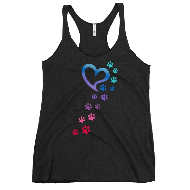 Rainbow Paws To My Heart Tank crew neck tank