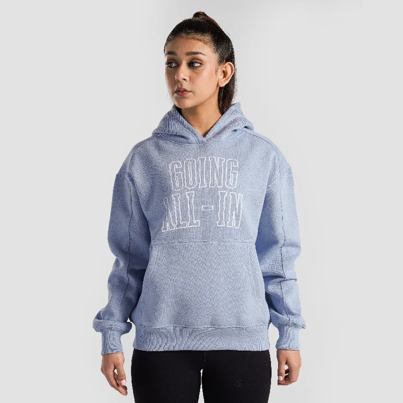 Empower Regular Hoodie (Adidas Blue) Hoodie with Hidden Zipper Minimalist Clean