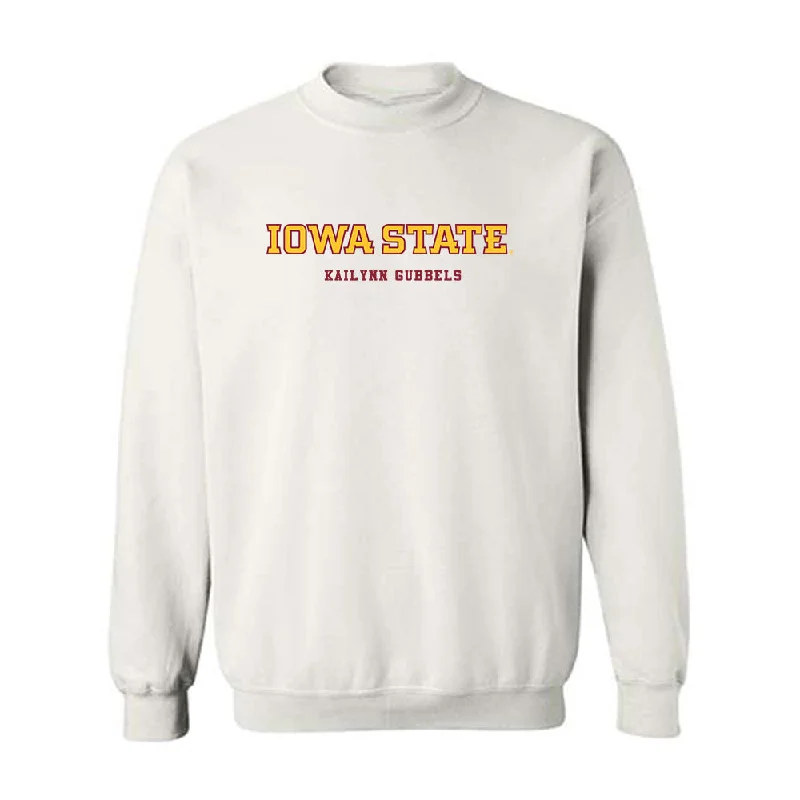 Iowa State - NCAA Women's Track & Field : Kailynn Gubbels - Classic Fashion Shersey Crewneck Sweatshirt Hoodie with Raw Hem Edgy Unfinished