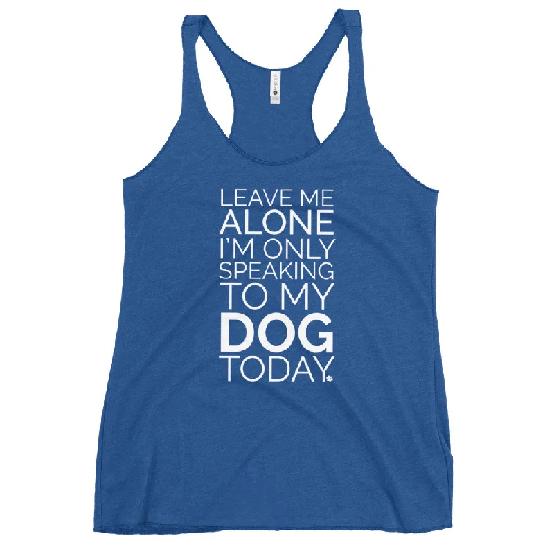 Leave Me Alone Dog Tank lace tank top