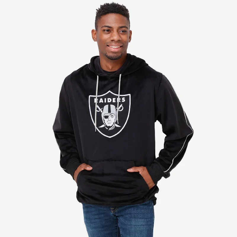 Las Vegas Raiders Velour Hooded Sweatshirt Hoodie with Rhinestones Sparkly Elegant