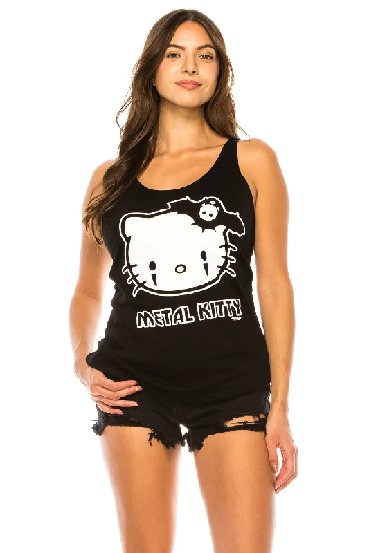 METAL KITTY TANK TOP playful tank top