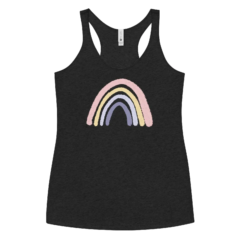 Watercolor Rainbow Tank sage tank top