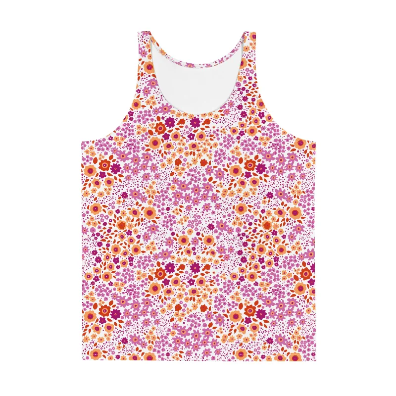 Lesbian Flowers Tank Top lounge tank top