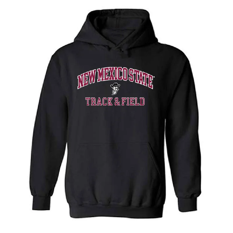 NMSU - NCAA Women's Track & Field : T'Erica Boyd - Classic Fashion Shersey Hooded Sweatshirt Hoodie with Zipper Placket Modern Functional