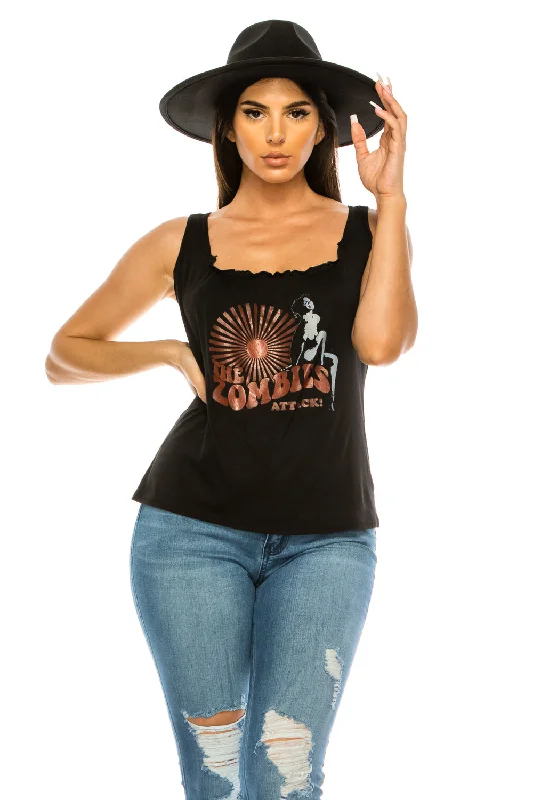 ZOMBIE TANK TOP mesh tank top