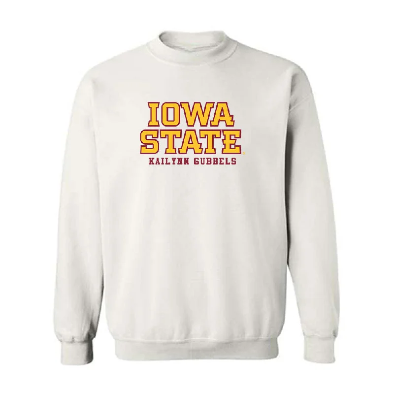 Iowa State - NCAA Women's Track & Field : Kailynn Gubbels - Classic Fashion Shersey Crewneck Sweatshirt Hoodie with Pastel Soft Subtle