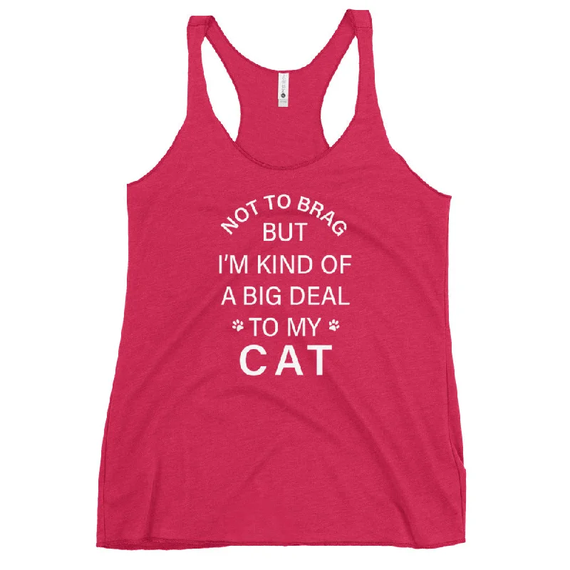 Not To Brag Cat Tank long tank top