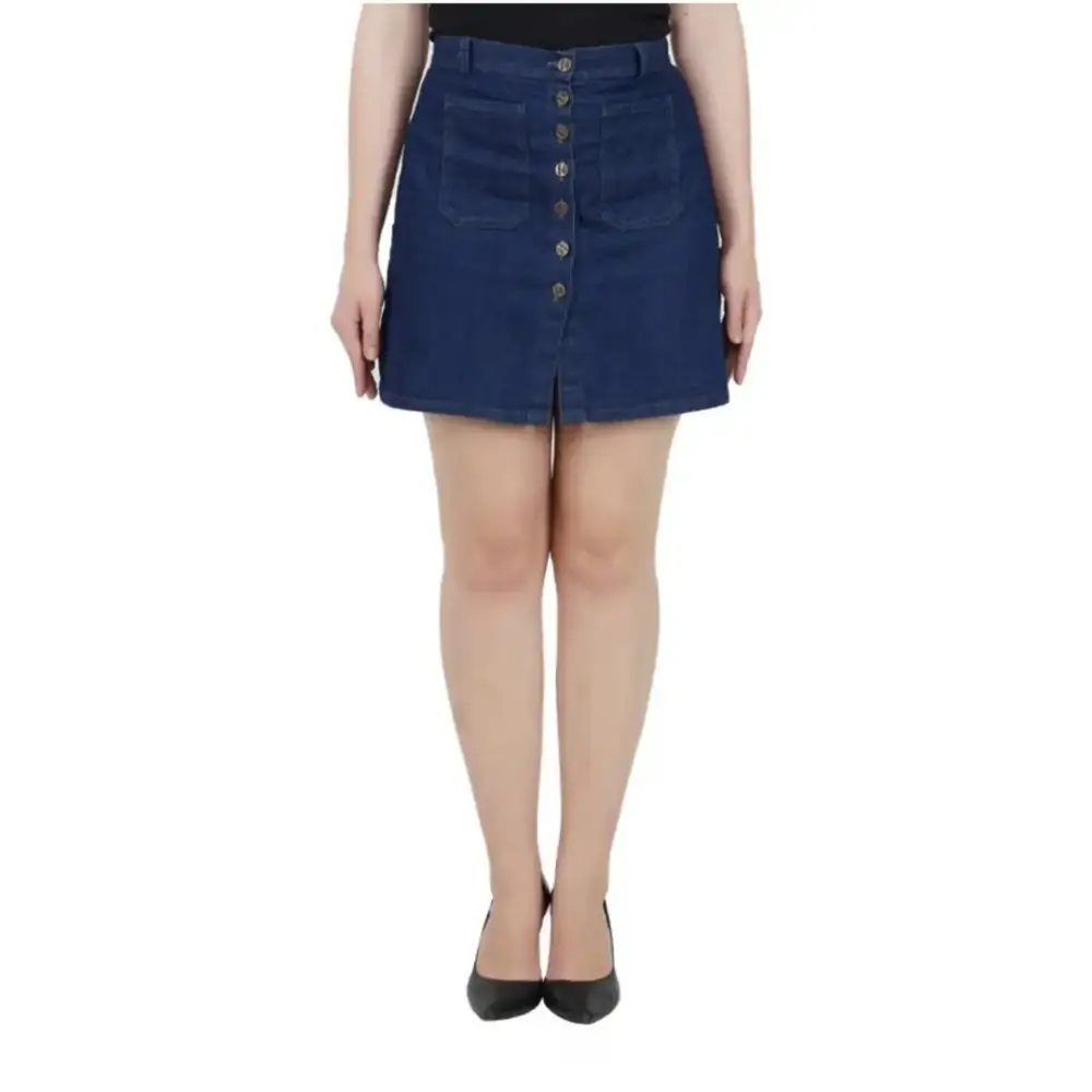 Trendy Latest Women Fancy Blue Denim Modern Skirts/Shorts For Girls velvet skirt glossy