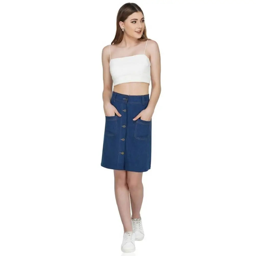 Women's Denim Skirt corduroy skirt durable