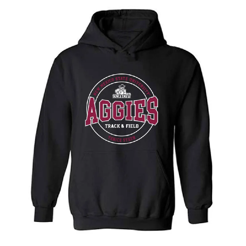 NMSU - NCAA Women's Track & Field : Terice Steen - Classic Fashion Shersey Hooded Sweatshirt Hoodie with Crew Neck Simple Timeless