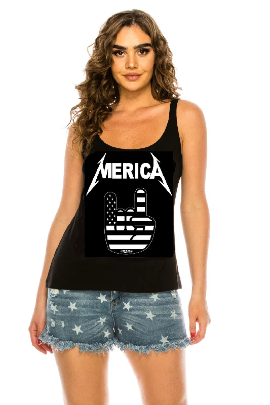 MERICA USA HAND TANK TOP solid color tank