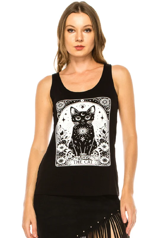 THE CAT TANK TOP ribbed tank top