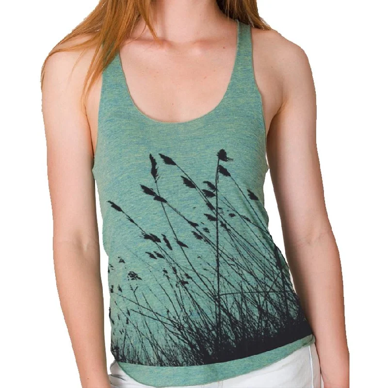 Nature Mind Racerback Tank Top silver tank top