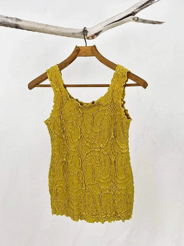 Haystacks Ceylon Yellow Fluence Charming Tank Top essential tank top