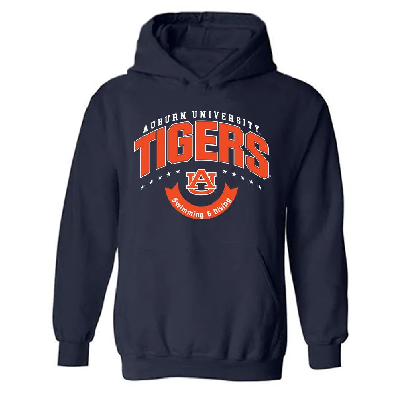 Auburn - NCAA Women's Swimming & Diving : Meghan Lee - Hooded Sweatshirt Generic Shersey Hoodie with Distressed Vintage Worn