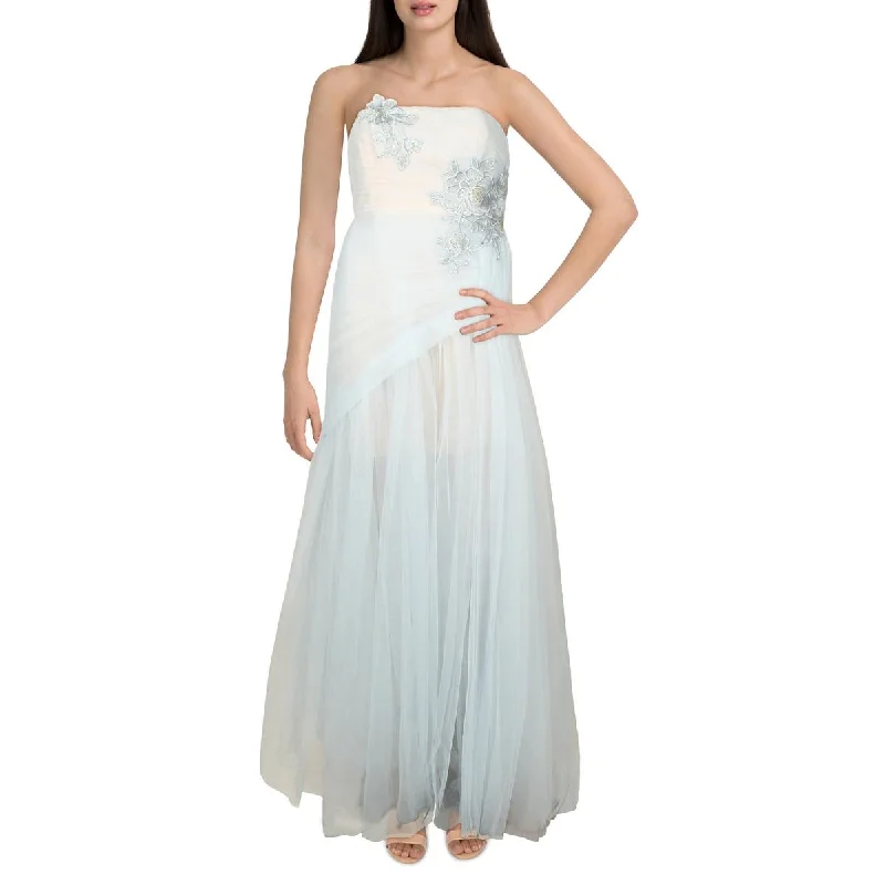 Womens Tulle Strapless Evening Dress Tunics Cozy soft