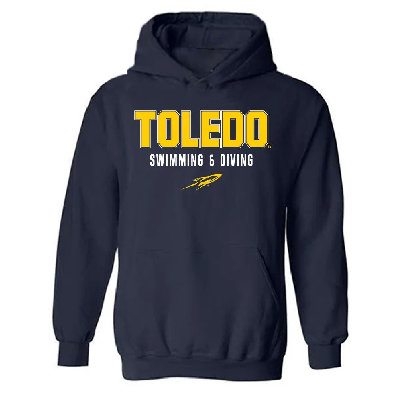 Toledo - NCAA Women's Swimming & Diving : Janne Slegers - Classic Shersey Hooded Sweatshirt Hoodie with Batwing Sleeves Loose Dramatic