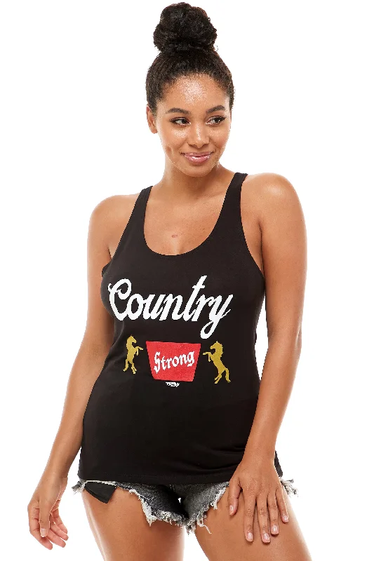 RACER BACK BANQUET COUNTRY STRONG TANK essential tank top