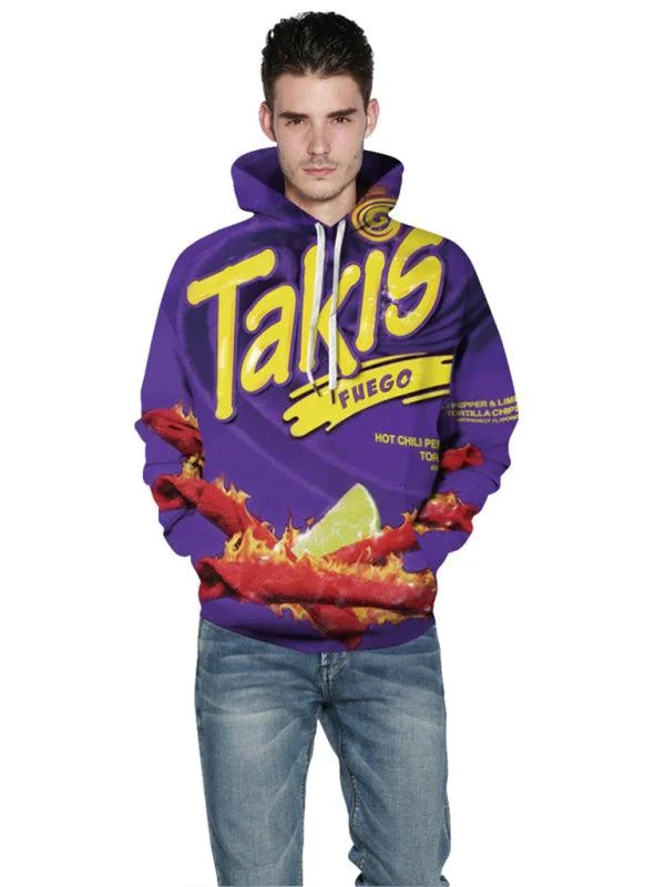 Takis Printed Men Hoodie Hoodie with Embroidery Detailed Premium