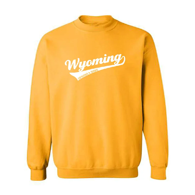 Wyoming - NCAA Women's Swimming & Diving : Gabriella Haigler - Classic Shersey Crewneck Sweatshirt Hoodie with Front Slit Layering Stylish