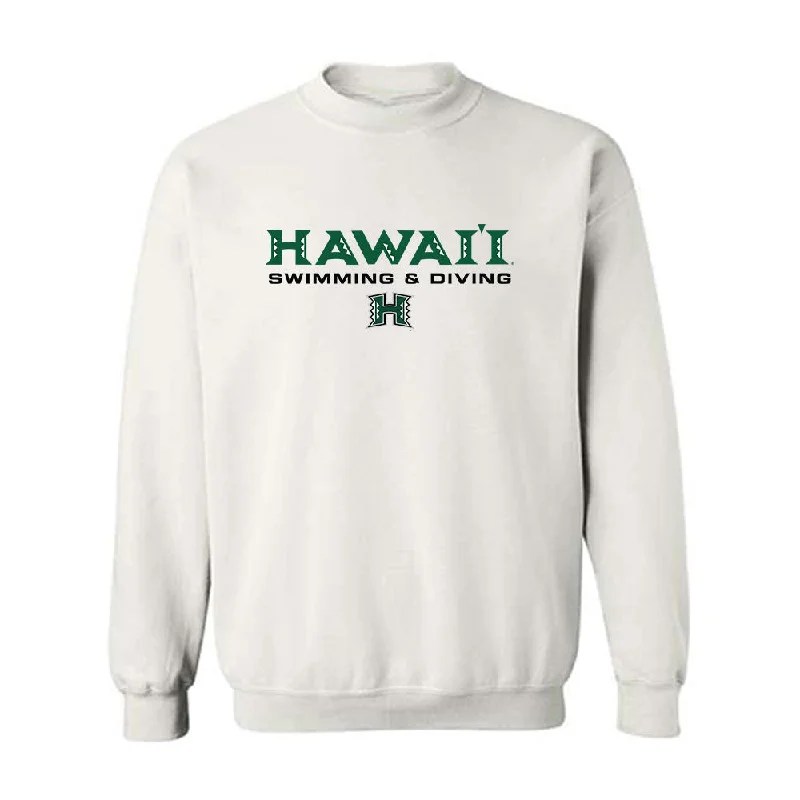 Hawaii - NCAA Women's Swimming & Diving : Camille Radosavljevic - Crewneck Sweatshirt Hoodie with Zipper Placket Modern Functional