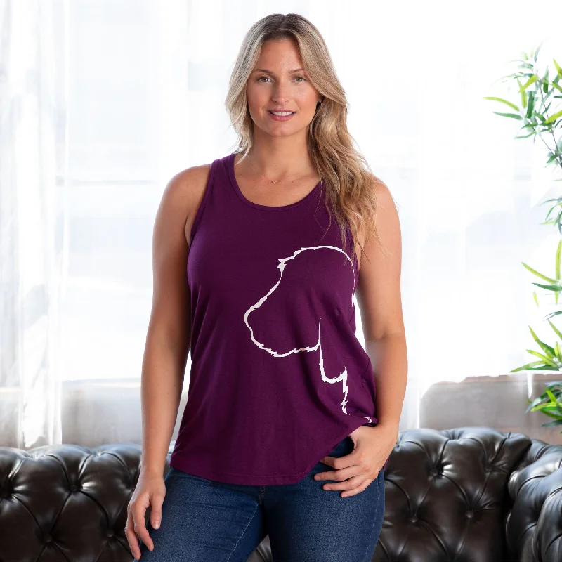 Pet Silhouette Tank Top flowy tank top