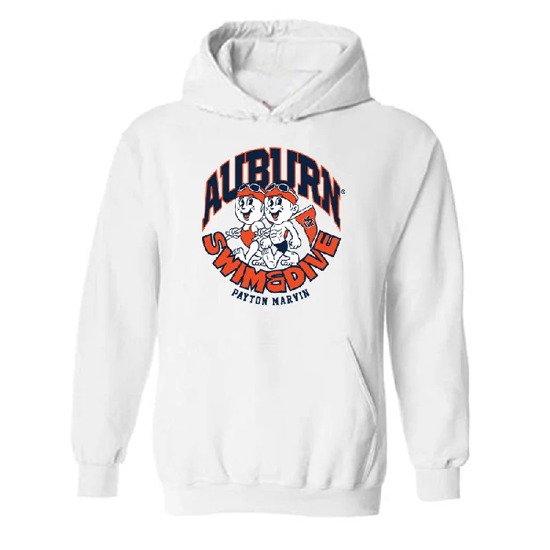 Auburn - NCAA Women's Swimming & Diving : Payton Marvin - Hooded Sweatshirt Fashion Shersey Hoodie with Slim Fit Tailored Modern