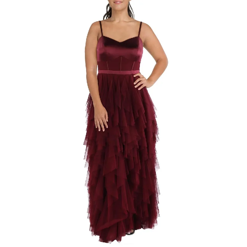 Plus Womens Tiered Polyester Evening Dress Tunics New arrival