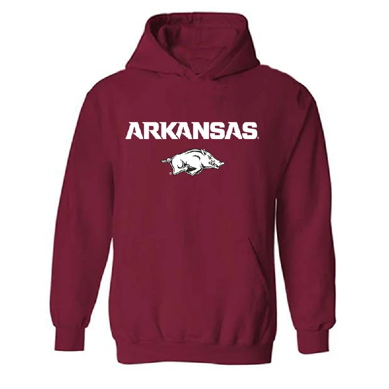 Arkansas - NCAA Women's Swimming & Diving : Isabella Cothern - Hooded Sweatshirt Classic Shersey Hoodie with Cropped Fit Short Trendy