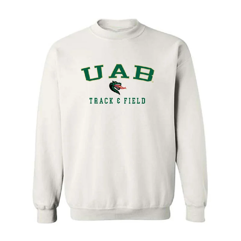 UAB - NCAA Women's Track & Field : Annika Huff - Crewneck Sweatshirt Hoodie with Hem Lace Feminine Delicate