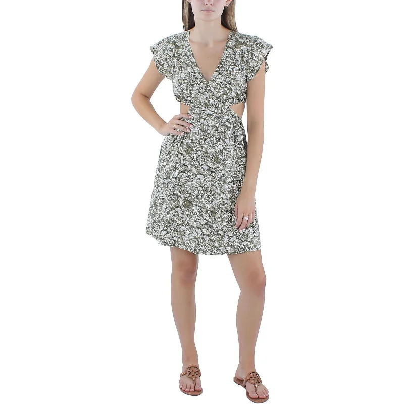 Womens Printed Short Shift Dress Tunics Cozy comfortable