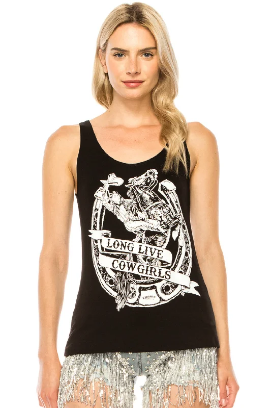 LONG LIVE COWGIRLS TANK TOP strapless tank top