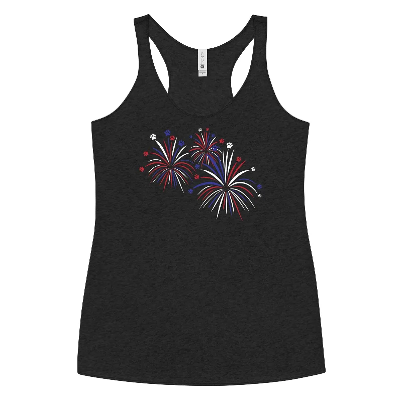 Fireworks of Paws Tank Top adorable tank top