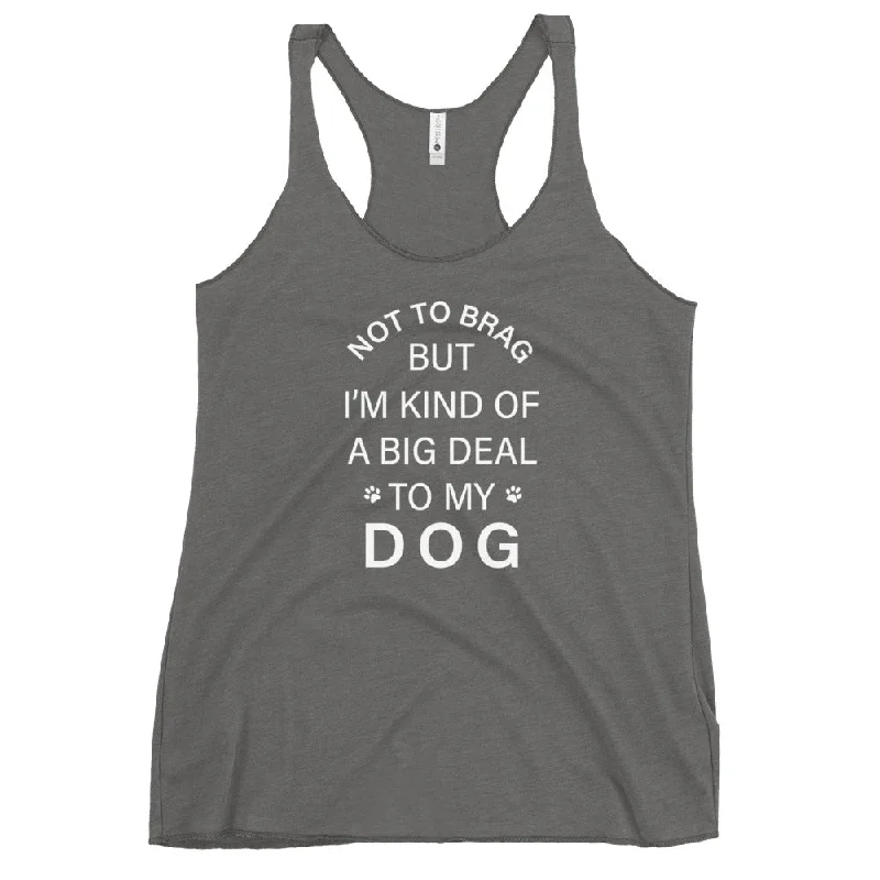 Not To Brag Dog Tank high neck tank