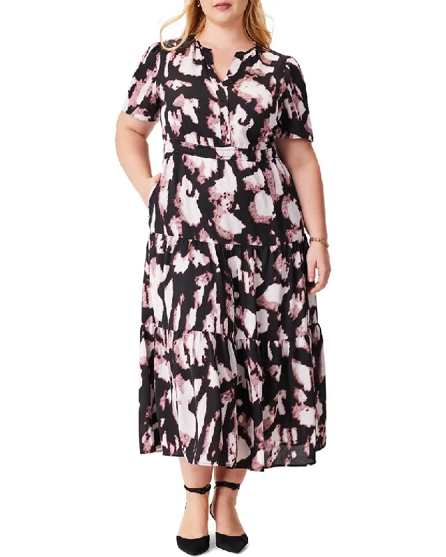 Nic+Zoe Plus Spring Shadow Daydream Dress Tunics Sophisticated sleek