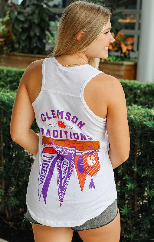 The Clemson "Traditions" Tank Top gold tank top