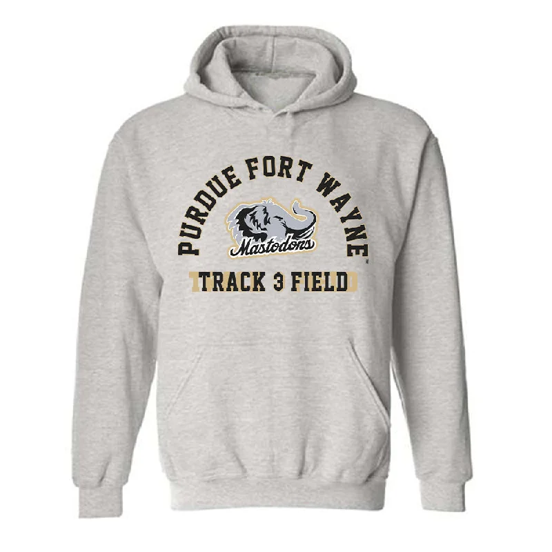 PFW - NCAA Women's Track & Field : Scout Warner - Classic Shersey Hooded Sweatshirt Hoodie Dress Longline Feminine