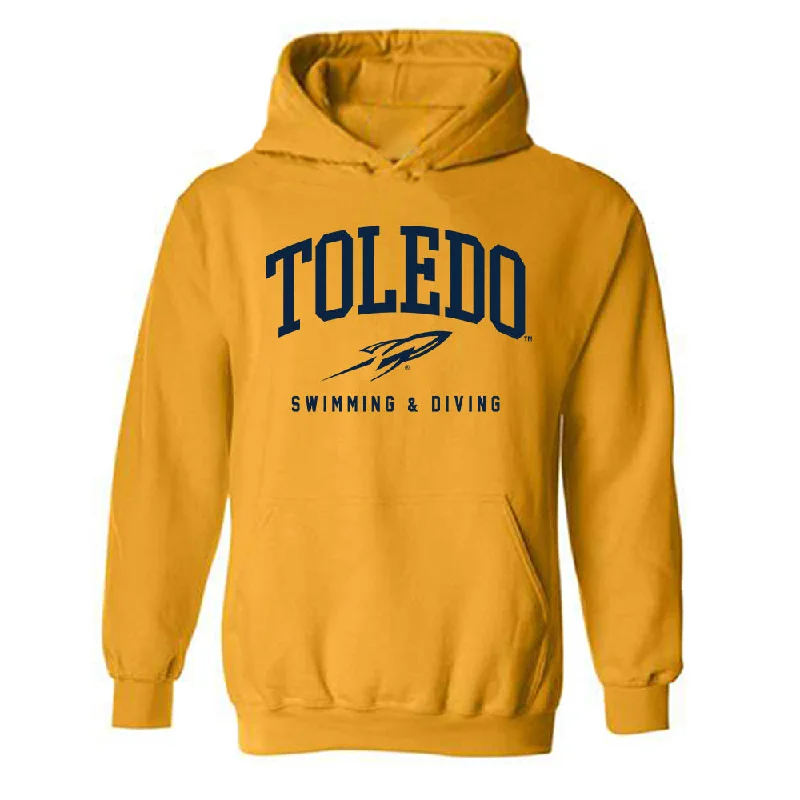 Toledo - NCAA Women's Swimming & Diving : Janne Slegers - Classic Shersey Hooded Sweatshirt Hoodie with Raw Hem Edgy Unfinished