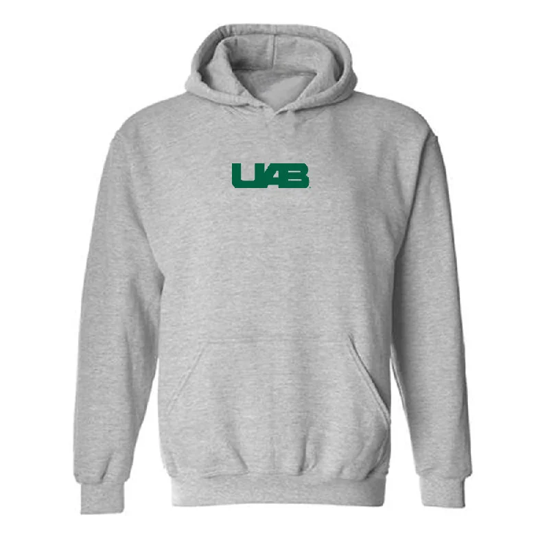 UAB - NCAA Women's Track & Field : Annika Huff - Hooded Sweatshirt Hoodie with Front Slit Layering Stylish