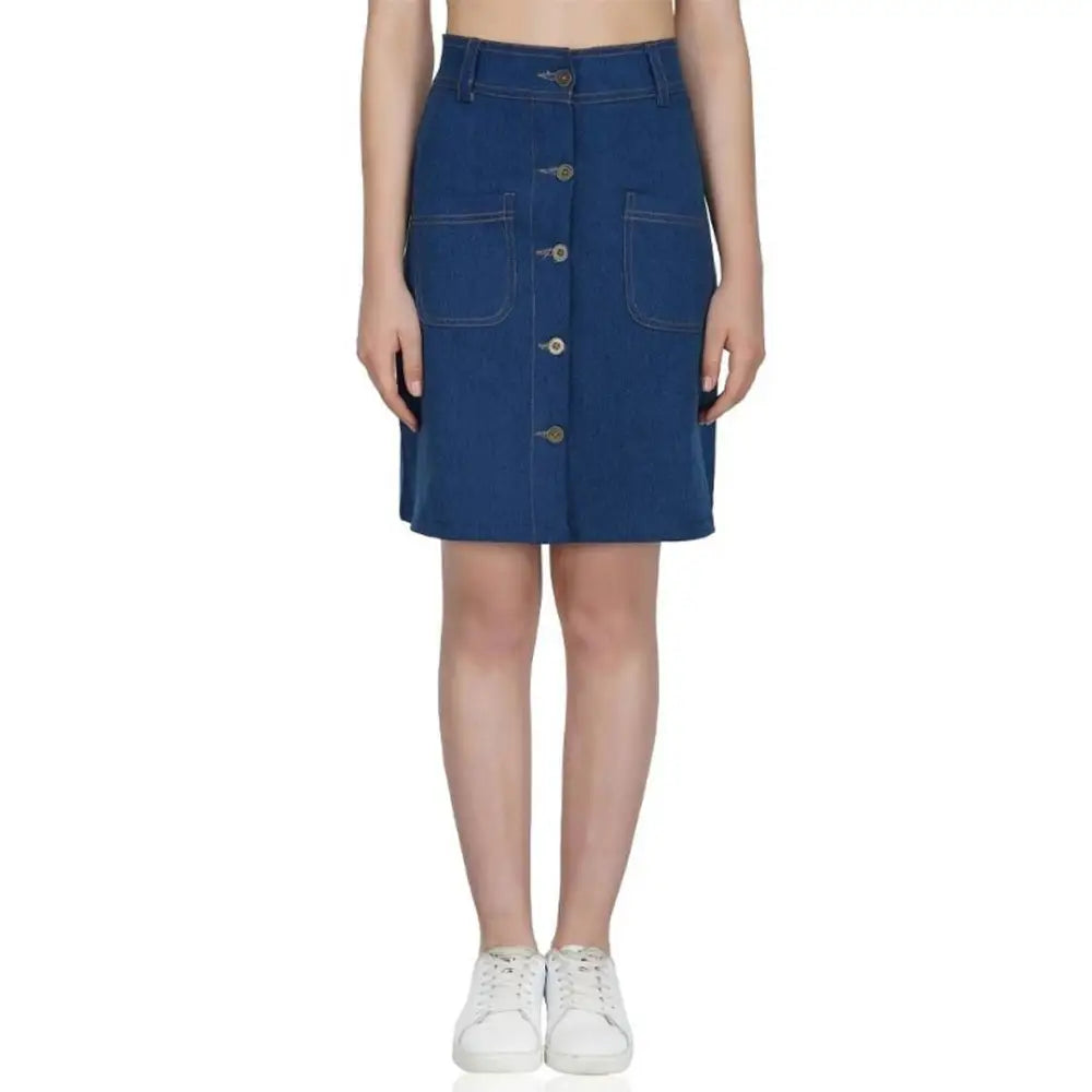 Women's Denim Skirt linen skirt natural