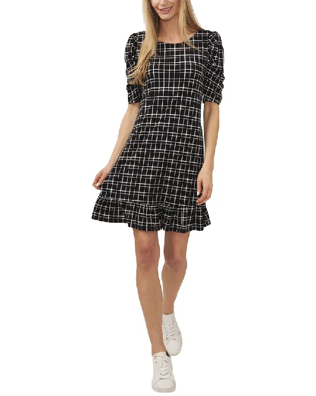 Cece Puff Sleeve Knit Dress Tunics Versatile all-occasion