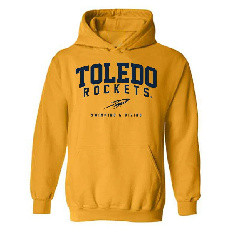 Toledo - NCAA Women's Swimming & Diving : Janne Slegers - Classic Shersey Hooded Sweatshirt Hoodie with Cropped Fit Short Trendy